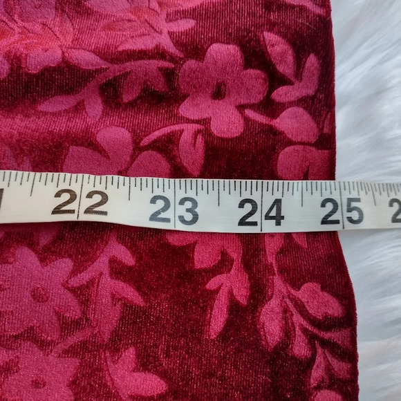 Matilda Jane Girls Burgundy Red Velvet Melanie Shift Dress  6 Holiday - Picture 6 of 6